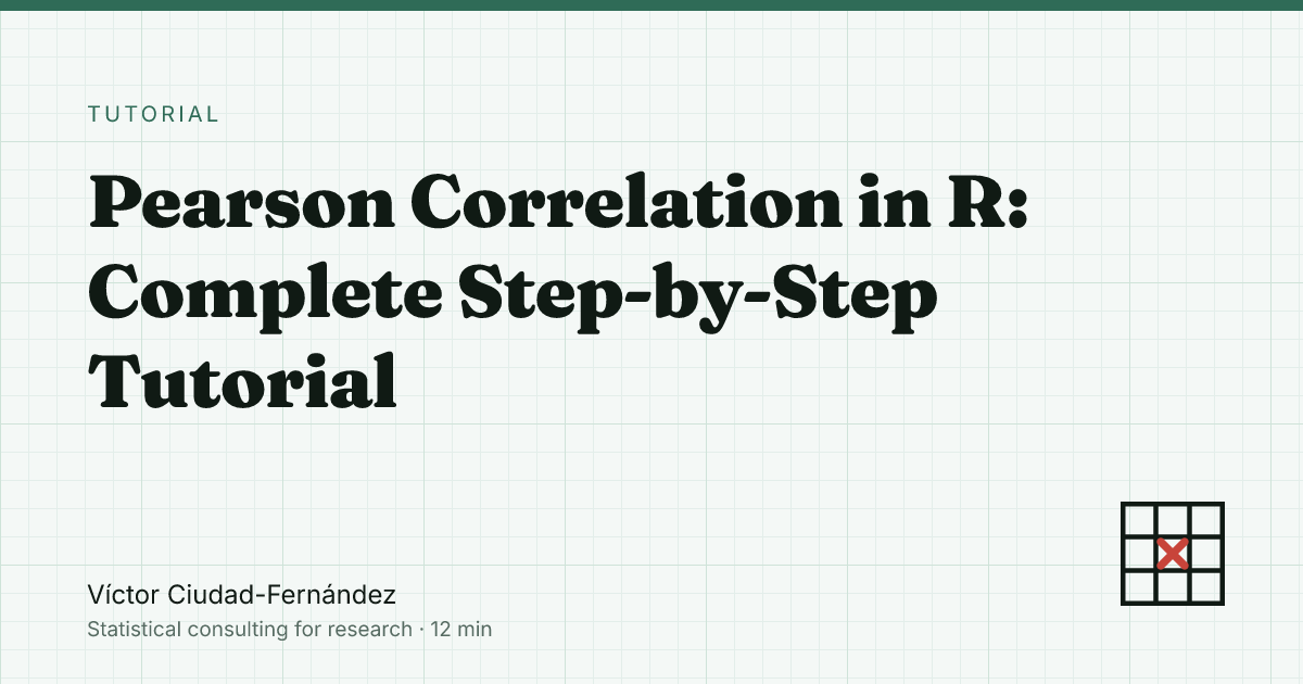 Pearson Correlation in R (Step-by-Step Tutorial with cor.test and ggplot2)